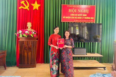 HỘI NGHỊ CÔNG BỐ QUYẾT ĐỊNH BỔ NHIỆM PHÓ HIỆU TRƯỞNG TRƯỜNG TIỂU HỌC NGUYỄN CHÍ THANH