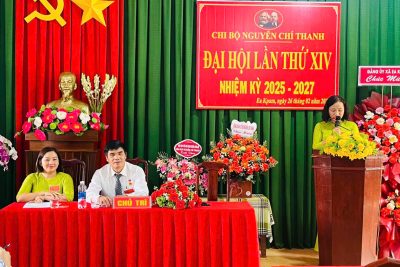 ĐẠI HỘI CHI BỘ NGUYỄN CHÍ THANH LẦN THỨ XIV NHIỆM KỲ 2025-2027